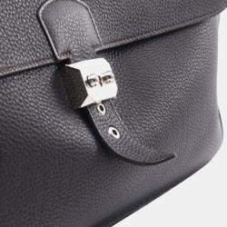 Hermes Purple Togo Leather Sac A Depeche 38 Verso Business Bag