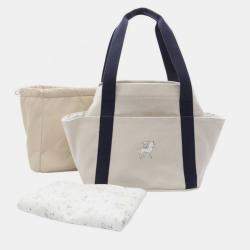 Pre Owned Hermes Gris Cabriole Mother'S Bag Pearl Bag  