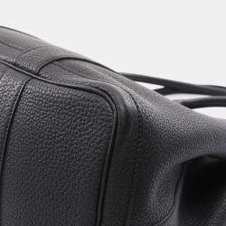 Pre Owned Hermes Black Leather Garden Party Tote Bag