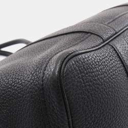 Pre Owned Hermes Black Leather Garden Party Tote Bag