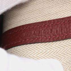  Hermes Rouge H Negonda Leather Garden Party TPM 