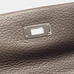 Hermes Gris Etain Taurillon Clemence Kelly 35 