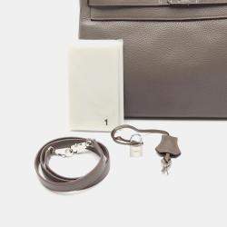 Hermes Gris Etain Taurillon Clemence Kelly 35 