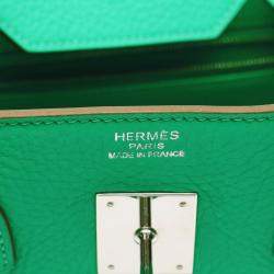 Hermes Menthe Taurillon Clemence Birkin 35 