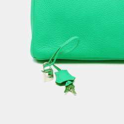 Hermes Menthe Taurillon Clemence Birkin 35 