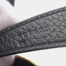 Hermes Black Taurillon Clemence Leather Lindy 26 Shoulder Bag