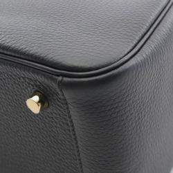 Hermes Black Taurillon Clemence Leather Lindy 26 Shoulder Bag