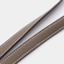 Hermes Etoupe Taurillon Clemence Leather Kelly 28 Handbag