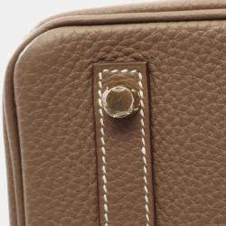 Hermes Etoupe Grey Togo Leather Birkin 30 