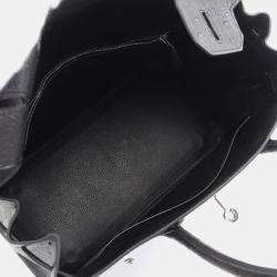 Hermes Black Ostrich Birkin 30 