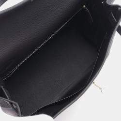Hermes Black Togo Leather Kelly 28 