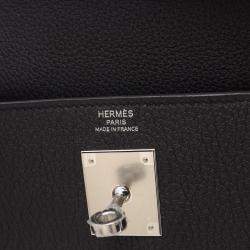Hermes Black Togo Leather Kelly 28 
