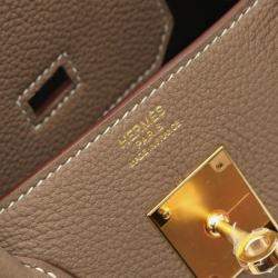 Hermes Etoupe Gray Birkin 30  