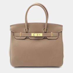Hermes Etoupe Gray Birkin 30  