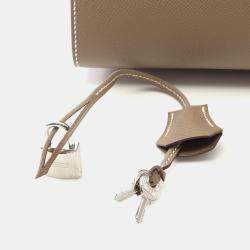 Hermes Etoupe Grey Epsom Leather Sellier  Birkin 30 