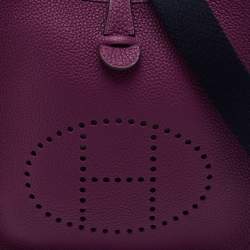 Hermès Anemone/Blue Marine Taurillon Maurice Leather Evelyne Amazon TPM Bag