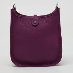 Hermès Anemone/Blue Marine Taurillon Maurice Leather Evelyne Amazon TPM Bag