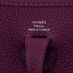 Hermès Anemone/Blue Marine Taurillon Maurice Leather Evelyne Amazon TPM Bag