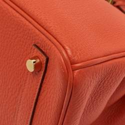 Hermès Capucine Togo Leather Gold Finish Birkin 30 Bag