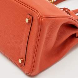 Hermès Capucine Togo Leather Gold Finish Birkin 30 Bag