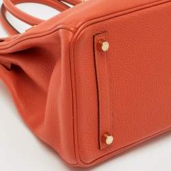Hermès Capucine Togo Leather Gold Finish Birkin 30 Bag