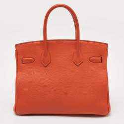 Hermès Capucine Togo Leather Gold Finish Birkin 30 Bag