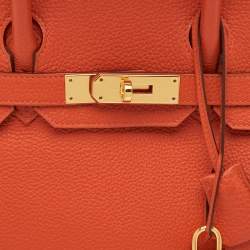 Hermès Capucine Togo Leather Gold Finish Birkin 30 Bag