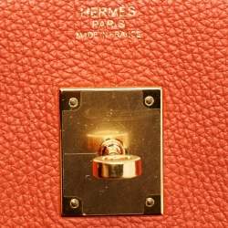 Hermès Capucine Togo Leather Gold Finish Birkin 30 Bag