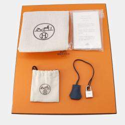 Pre Owned Hermes Birkin 30 Blue De Prusse Togo Leather Top Handle Bag