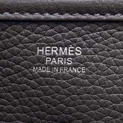 Hermes Evelyne III PM Dark Bronze Taurillon Clemence Leather Shoulder Bag
