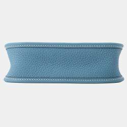 Hermes Evelyne Long TPM Blue Jean Taurillon Clemence Leather Shoulder Bag