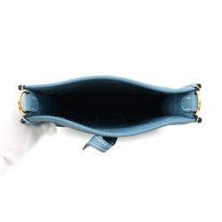 Hermes Evelyne Long TPM Blue Jean Taurillon Clemence Leather Shoulder Bag