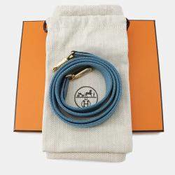 Hermes Evelyne Long TPM Blue Jean Taurillon Clemence Leather Shoulder Bag