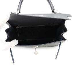 Hermès Ardoise/Black/ Epsom Kelly Sellier 25