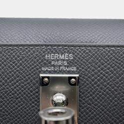 Hermès Ardoise/Black/ Epsom Kelly Sellier 25