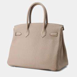 Hermès Gris Tourterelle Togo Leather Birkin 30