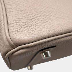 Hermès Gris Tourterelle Togo Leather Birkin 30