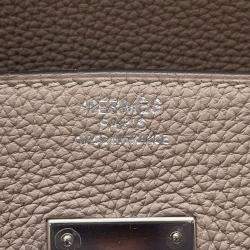 Hermès Gris Tourterelle Togo Leather Birkin 30