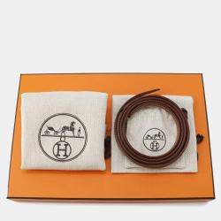 Hermes Gold Taurillon Clemence Size 25 Halzan Bag