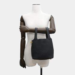 HERMES Black Taurillon Clemence Picotin Lock 18