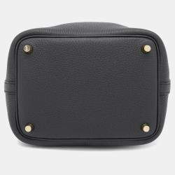 HERMES Black Taurillon Clemence Picotin Lock 18
