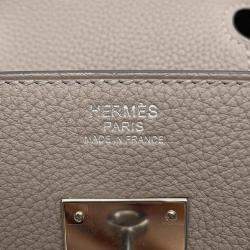 Hermes Gris Asphalt Togo Leather Birkin Size 30