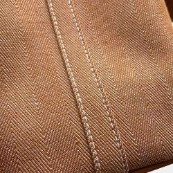 Hermes Gold Toile Chevrons Leather Valparaiso PM