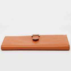 Hermes Moutarde Epsom Leather Bearn Gusset Wallet