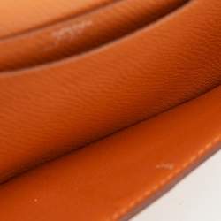 Hermes Moutarde Epsom Leather Bearn Gusset Wallet