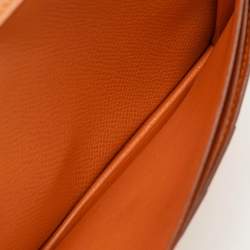 Hermes Moutarde Epsom Leather Bearn Gusset Wallet