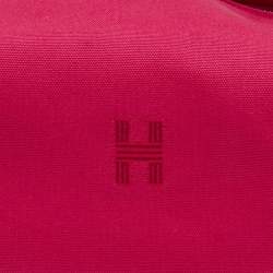 Hermès Hibiscus Toile Large Bride-A-Brac Pouch