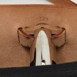 Hermes Black/Natural Toile and Vache Hunter Herbag 31 Bag