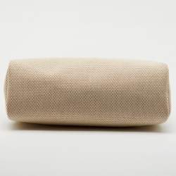 Pre Owned Hermes Ecru/Natural Toile and Vache Hunter 2-in-1 Herbag 39 Bag