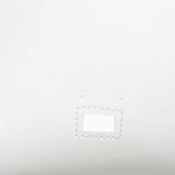 Hermes New White Swift Leather Gold Finish Jypsiere Mini Bag